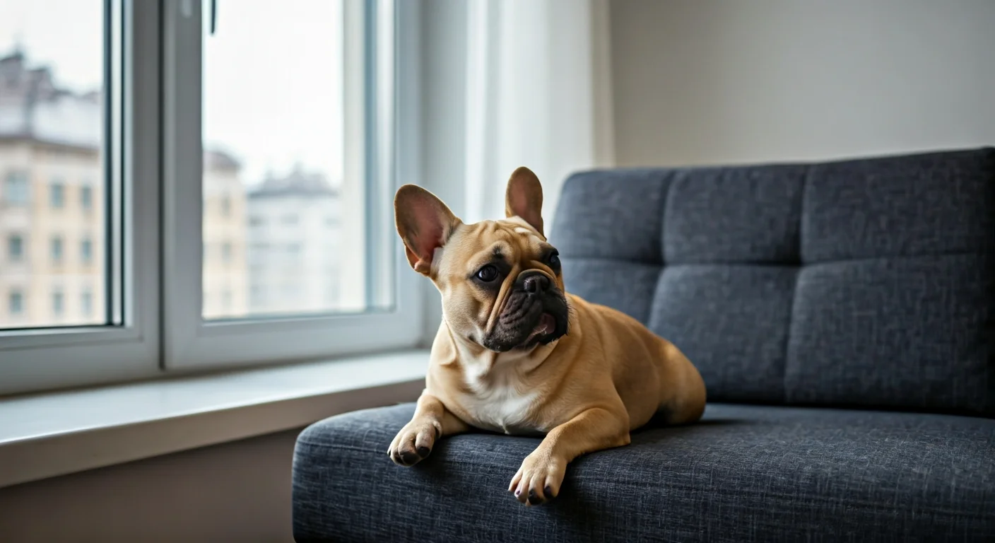 Chien heureux en appartement